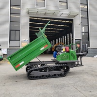 Hochbelastbarer 1500kg Gummiketten-Träger 1,5 Tonnen Raupenkipper Rutschfester Kletter-Allterrain-Raupentransporter