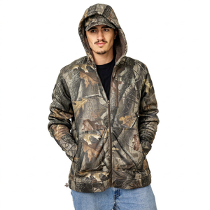Veste à capuche camouflage haute performance pour homme, légère et chaude, pour la chasse, la randonnée, le camping et le travail en extérieur. - Product Image 1