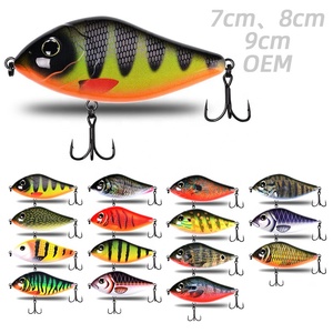 Howell OEM 3D imprimé <span class=keywords><strong>Jerk</strong></span> appât naufrage lent brochet leurre de pêche 60-100mm Motion <span class=keywords><strong>Buster</strong></span> ABS plastique dur appâts crochets pour rivière - Product Image 1