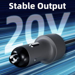 Chargeur de voiture Starlink Mini pour allume-cigare, convertisseur élévateur de tension DC femelle 12V/24V 20V, compact, en PVC/cuivre étamé, alimentation véhicule - Product Image 3