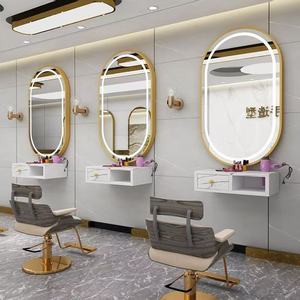 Miroir de salon de coiffure avec éclairage LED, station de coiffage - Product Image 4