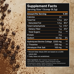 Café de Canela en Polvo de Marca Privada, Totalmente Libre de Carbohidratos y Grasas, Apoya el Metabolismo, Calorías, Café - Product Image 2