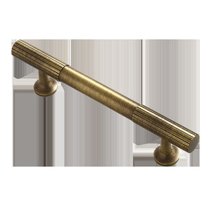Furniture Handle And <b>Knob</b> Brass T Shaped Cabinet Hardware Scandinavian Style Durable For Wardrobe Kitchen Cupboard Doors - Product Image 5