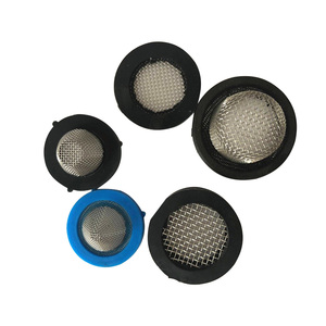 ตัวกรองน้ำ 1/2 3/4 5/8 นิ้ว ท่อตาข่ายสแตนเลส ยางกรองน้ำ แหวนรองกรอง - Product Image 1