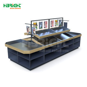 حامل عرض حديدي ثقيل ذو وجهين للسوبر ماركت والمتاجر الكبرى ومتاجر البقالة، معدات بيع الفواكه والخضروات بالتجزئة - Product Image 6