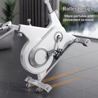 Vélo de spinning vertical intelligent à commande magnétique, mini-vélo d'exercice d'intérieur, charge maximale de 240 lb, surveillance de la fréquence cardiaque pour la perte de poids