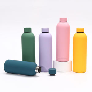 Custom Logo 500ml Double Wall Stainless Steel Tumbler Small Mouth 40oz Vacuum Flask Sports Camping Soft Business <b>Gifts</b> <b>Gift</b> - Product Image 5