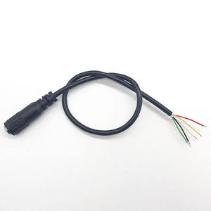 5极3.5毫米插孔音频线至开口端3.5毫米公Trrrs母插头28awg 5芯铝箔屏蔽0.3米音频辅助电缆 - Product Image 6