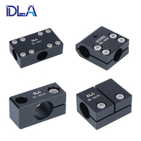 Connecteur à clip pour axe optique, tige transversale, roulements linéaires à diamètre identique ou différent, poteau fixe en alliage d'aluminium usiné CNC