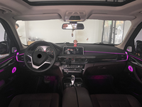 Kit d'éclairage d'ambiance F15 pour BMW X5 F15 2014-2018 : Anneau lumineux pour haut-parleur, cache de tweeter de porte, bande LED d'ambiance
