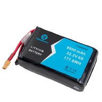 Paquete de Baterías de Estado Sólido Sinxpower TLB6S2P80 6S2P INR21700 22.2V 8000mah 20C Conector XT60/XT90-S 2KG 800 Ciclos (LiNiMnCoO2)