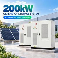 Système d'énergie hybride tout-en-un 100 kW 200 kW, station d'alimentation solaire complète en conteneur, refroidissement par air pour utilisation en zone isolée