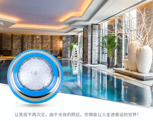 12W RGB SMD 칩 LED 수영장 전구 스테인레스 스틸 D230mm IP68 방수 정원 수중 스파 욕조 램프 벽걸이 형 - Product Image 5