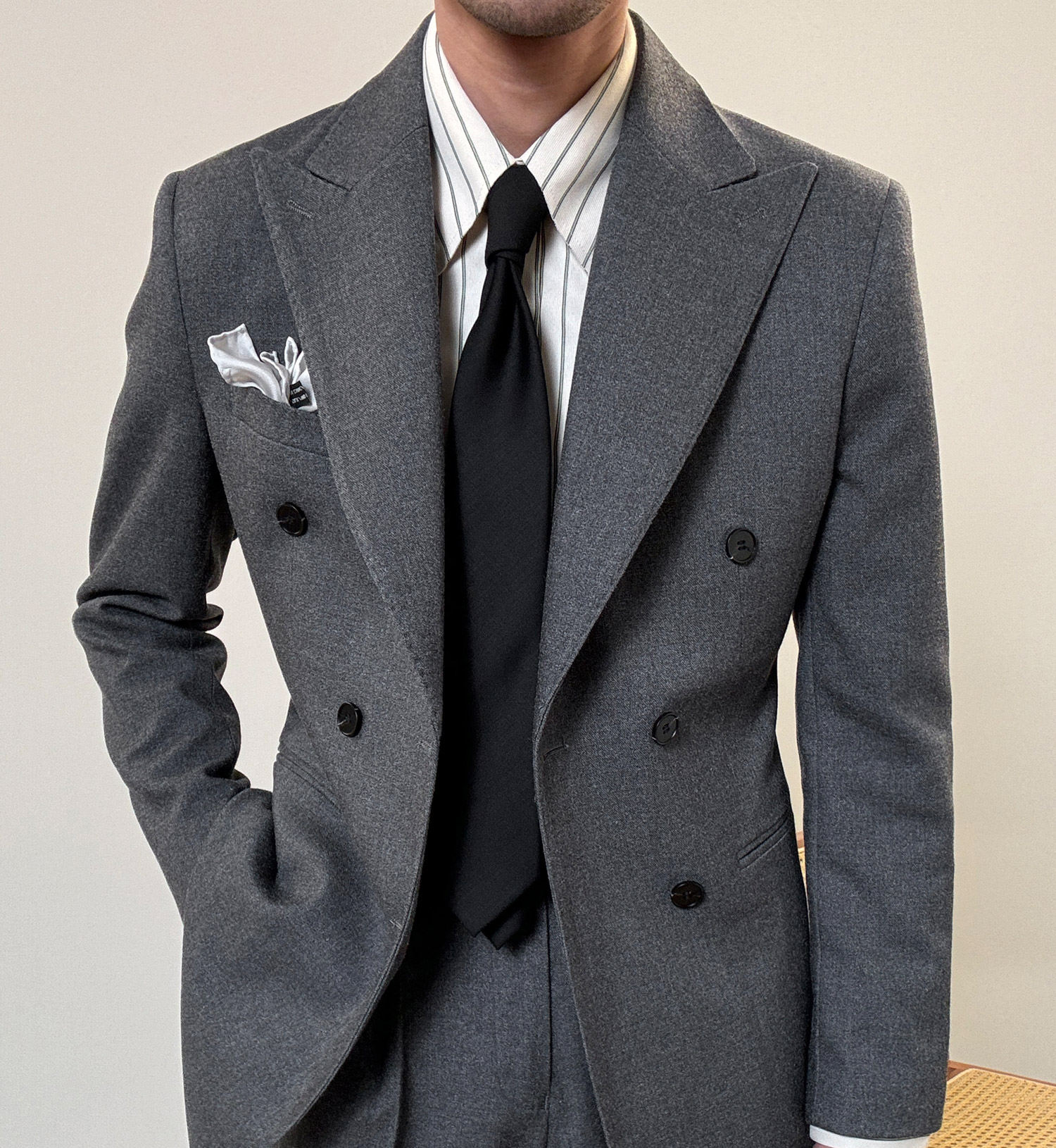Terno Masculino Clássico Italiano 2024 500g Ternos Formais de Negócios para  Homens Terno de Escritório com Abotoamento Duplo| Alibaba.com, image size:1500x1630