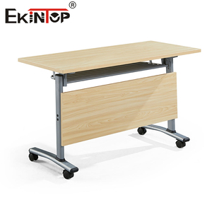 Ekintop, muebles de oficina y escritorio escolar para estudiantes, mesa plegable de acero, mesa plegable para sala de entrenamiento con ruedas - Product Image 5