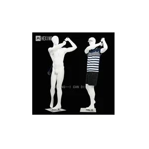 2021 New Fashion Factory Price Fiberglass Full Body <strong>Clothes</strong> Display <strong>Dummy</strong> Golf Sports Mannequins Male - Product Image 1