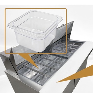 Commercial Refrigerated Salad Counter Chiller Salad Prep bar Counter Furniture Refrigerator - Product Image 5