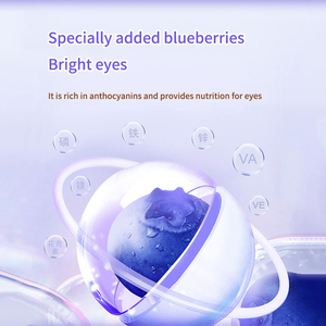 Bonbons à mâcher à la luteine sans <span class=keywords><strong>sucre</strong></span> ni gras, personnalisés OEM, saveur myrtille, pour la protection des yeux des enfants et <span class=keywords><strong>anti</strong></span>-lumière bleue - Product Image 4