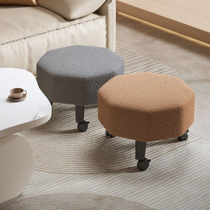 Taburete universal con ruedas, asiento suave para el hogar, taburete con ruedas para bebés, taburete infantil, banco pequeño, taburete bajo para zapatos - Product Image 1