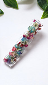 Nouvelle mode de <span class=keywords><strong>pince</strong></span> à <span class=keywords><strong>cheveux</strong></span> en résine gaufrée séchée pétale de fleur <span class=keywords><strong>pince</strong></span> à une ligne pour femmes - Product Image 5