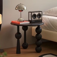 Table console d'angle moderne, style luxe léger, en bois massif, minimaliste, pour salon et chambre à coucher