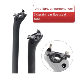 Salida de fábrica 350/400mm Offset 20mm negro 27,2/30,8/31,6mm Tubo de asiento de bicicleta para poste de asiento de bicicleta Mtb - Product Image 6