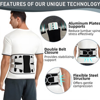 Ceinture de soutien lombaire sportive en fibre de polyester unisexe, réglable, pour fitness, haltérophilie et course à pied