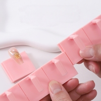 10 supports d'entraînement pour faux ongles en plastique détachables, forme carrée, style français