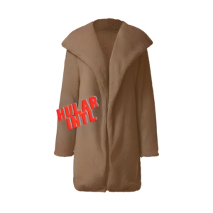 Manteau d'hiver pour femme, surdimensionné, à capuche, en fausse fourrure et mélange de laine, avec manches amovibles et doublure rembourrée en duvet - Product Image 1