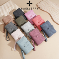 Untuk Billetera Pu Cuero Mujer Dompet Pendek Wanita Saku Koin Lembut Multi-slot Tempat Kartu Kredit Poliester Tahan Air