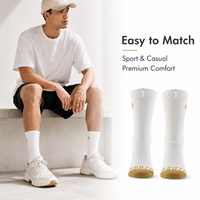 Chaussettes de course et de cyclisme légères personnalisées pour l'automne, élastiques, antidérapantes, à compression aérodynamique pour hommes, enfants et jeunes avec revers.