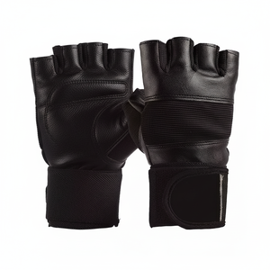 2024 recién llegado cuero genuino piel de vaca sin dedos fitness levantamiento de pesas guantes de gimnasio - Product Image 1