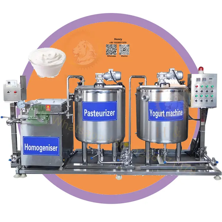 छोटे पैमाने पर दूध अजीवाणु उपकरण 100L Pasteurized संयंत्र और दही प्रसंस्करण उत्पादन लाइन