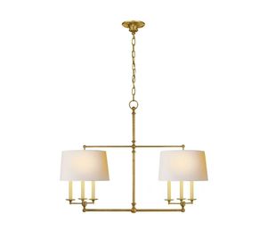 Lámpara Colgante de Estilo Americano de Cobre Completo, Diseño Creativo, Oficina, Estudio, Decoración de Tela - Product Image 2