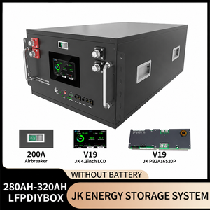 EU Stock <b>DIY</b> <b>Kits</b> 48V 51.2V 15Kwh LiFePO4 Battery Box JK PB2A16S20P Inverter BMS 4.3 inch Touch LCD Metal Box Empty Enclosure - Product Image 1