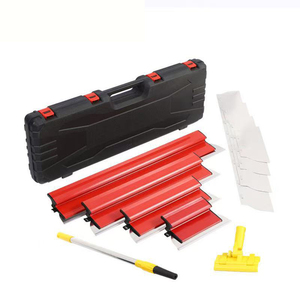 Spatule de finition industrielle en acier inoxydable pour murs et sols, outil de nivellement et de raclage - Product Image 4