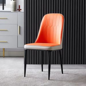Sedia da Pranzo Moderna con Struttura <span class=keywords><strong>in</strong></span> Metallo e Rivestimento Rimovibile <span class=keywords><strong>per</strong></span> <span class=keywords><strong>Soggiorno</strong></span>, Hotel, Camera da Letto, Scuola, Ospedale, Parco, Palestra, Villa - Product Image 2
