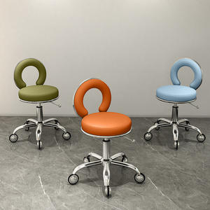 Tabourets de bar design RPDH30 <span class=keywords><strong>avec</strong></span> dossier circulaire et fonction coulissante - Convient aux bars, aux bars domestiques, aux comptoirs d'accueil et aux caisses enregistreuses - Product Image 3