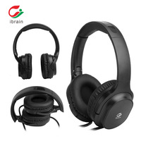 Casque filaire supra-auriculaire Ibrain FC08-C anti-radiation IPX-2 pour le gaming, autonomie de 10 à 15 heures, compatible PC - Vente en gros