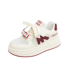 סניקרס רשת בנות קיץ חדש לנשימה מזדמנים מזדמנים ולולולאה הסגר נעלי לוח ילדים ילדים - Product Image 6