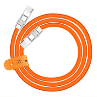 Kabel USB 4 USB C 240W Pengisian Cepat dengan Transfer Data 8K/60Hz 40Gbps Kabel Video Thunderbolt 4/3 untuk iPhone 17 16 15