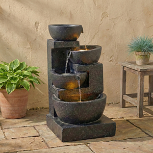 Fuente de Agua Moderna con Diseño de Pájaro, Hecha a Mano con Resina, Decoración Impermeable para Jardín, Terraza o Fiesta, Ecológica - Product Image 3