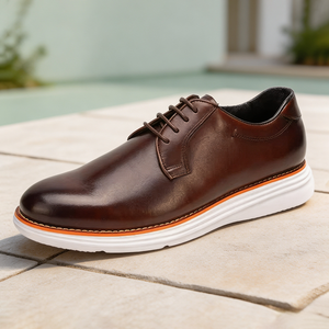 Nouvelle Arrivée Chaussures Habillées Décontractées Style Derby pour Hommes Légères Antidérapantes à Lacets Printemps Été Automne Résistantes à l'Usure - Product Image 4
