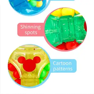 Magic Rubikes Cube Rainbow Puzzle Ball Infinity 3D Puzzle Rotation Cube Ball Anxiety Relieving IQ Intelligence Rubikes Cube Toys