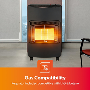 <span class=keywords><strong>Chauffage</strong></span> infrarouge pliable et portable au <span class=keywords><strong>gaz</strong></span> naturel/propane/GPL/<span class=keywords><strong>butane</strong></span> avec protection contre la surchauffe, construction métallique pour chambre et salon - Product Image 3