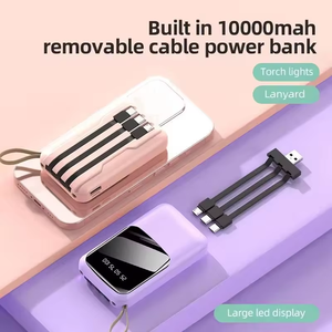 Portable 10000mAh Charge Rapide 3 en 1 <span class=keywords><strong>Power</strong></span> <span class=keywords><strong>Bank</strong></span> Type C Batterie Pack Double LED Lumière <span class=keywords><strong>Power</strong></span> <span class=keywords><strong>Bank</strong></span> Usine Custom <span class=keywords><strong>Power</strong></span> <span class=keywords><strong>Station</strong></span> - Product Image 5