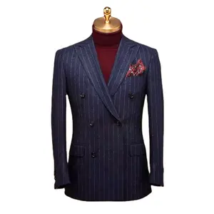 Double-breasted Business Tuxedo Suit Formal Gentleman 3 Pieces Blazer Suit