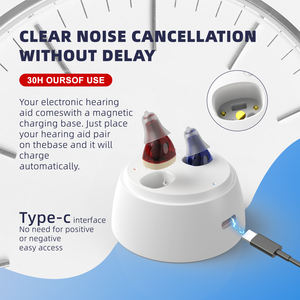 Aide auditive électronique CIC, <span class=keywords><strong>amplificateur</strong></span> sonore Rechargeable, de petite taille, appareil auditifs numérique pour les malentend, prix - Product Image 5