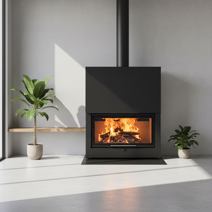 Caminetto in Acciaio di Alta Qualità <span class=keywords><strong>con</strong></span> <span class=keywords><strong>Vetro</strong></span> Panoramico Sollevabile, Combustione Efficiente Senza Fumo - Product Image 5