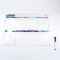 Autocollant de congélateur personnalisable, calendrier en PVC souple, autocollant de réfrigérateur en gros, calendrier magnétique pour réfrigérateur, logo personnalisé, usage domestique, pas cher